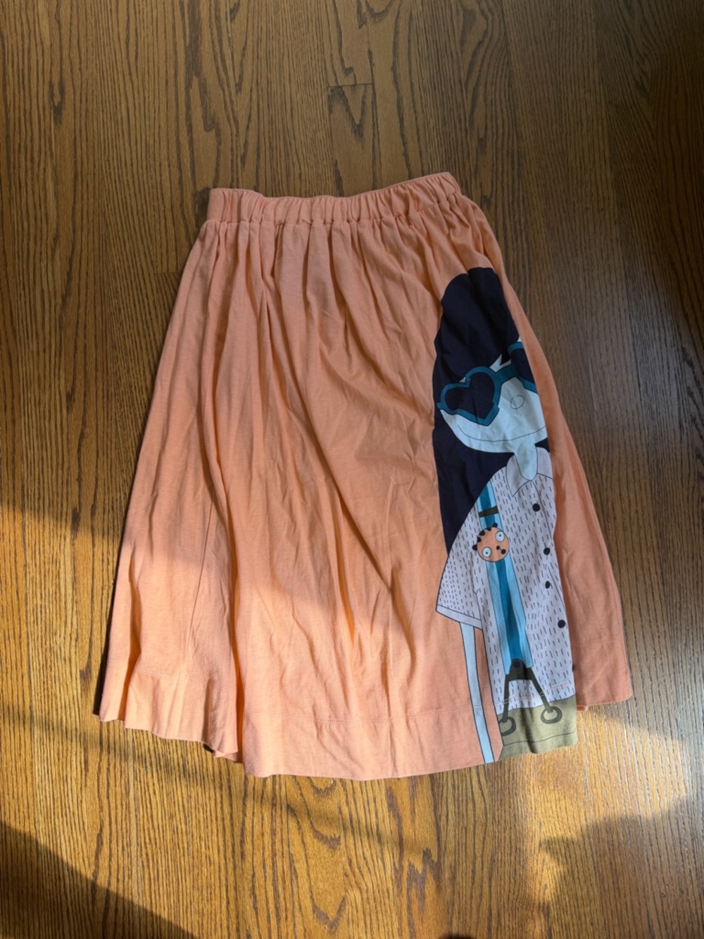 Marc By Marc Jacobs Peach Strapless coverup with Illustrated Side Panel🌿